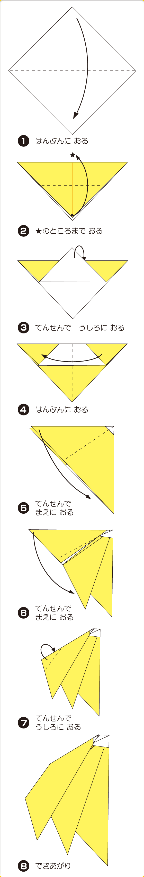 バナナとゴリラ おしゃれ折り紙